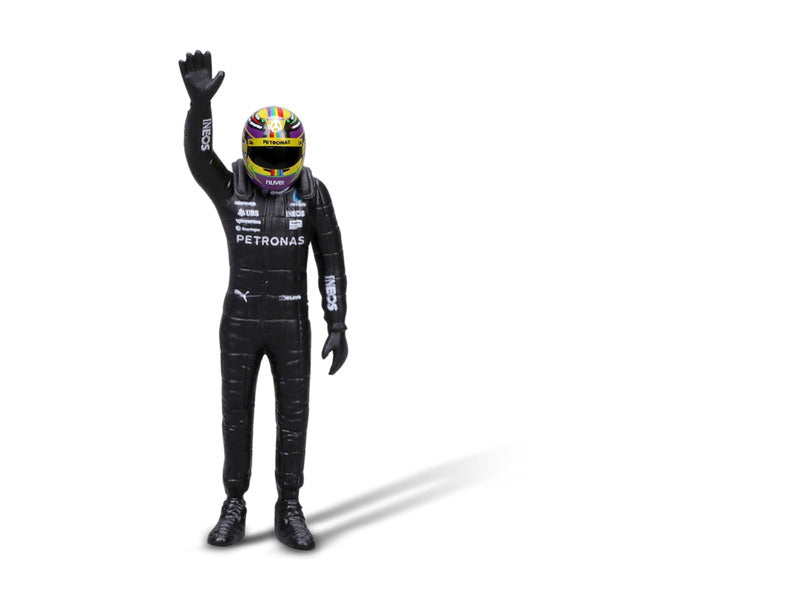 Mercedes-Modellauto, bburago, Lewis Hamilton, #44, 1:24, W14 E, mit Pilot