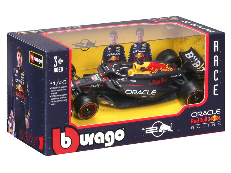 Red Bull Racing Modellauto Max Verstappen RB20 Bburago Blau