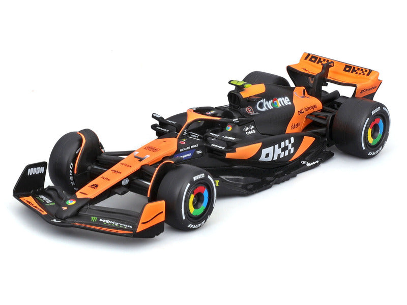McLaren Modellauto - Bburago Lando Norris MCL38 im Miami-Design