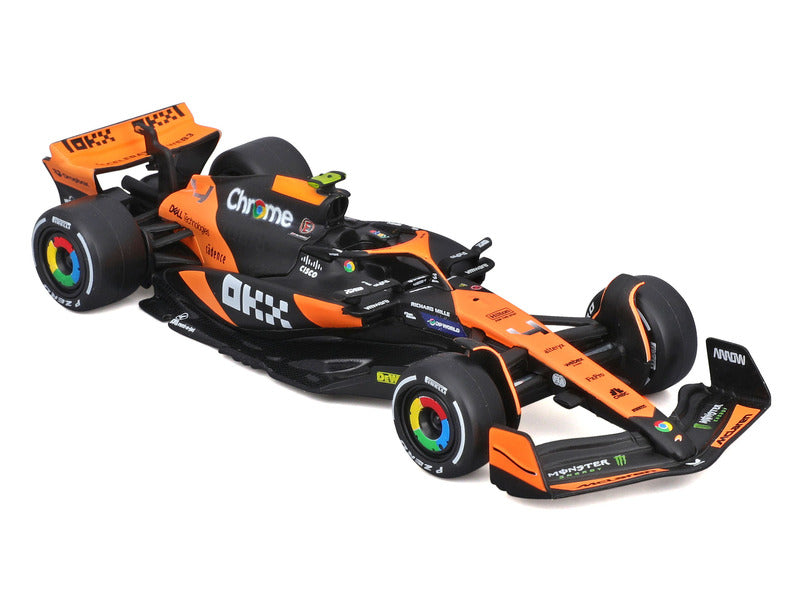 McLaren Modellauto - Bburago Lando Norris MCL38 im Miami-Design