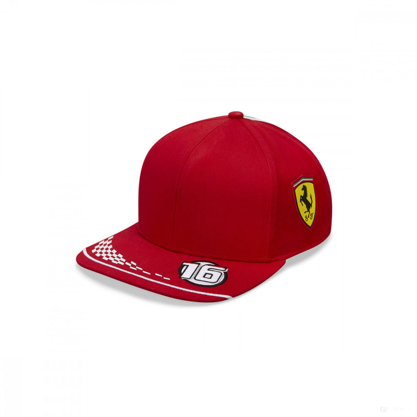 2021, Rot, Erwachsene, Puma Ferrari Charles Leclerc Flatbrim Kappe - FansBRANDS®