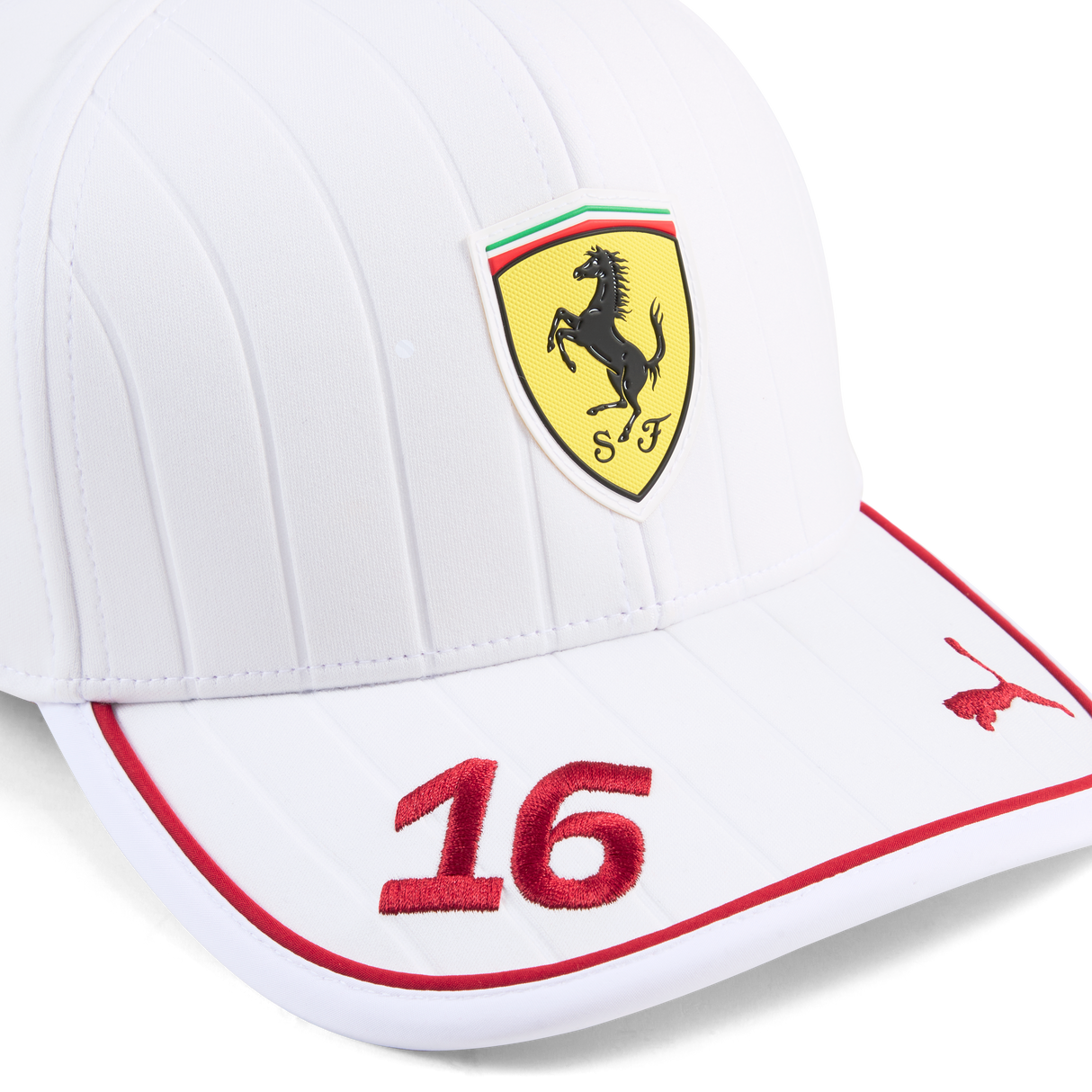 Ferrari, Charles Leclerc, Baseballkappe, weiß 🔥