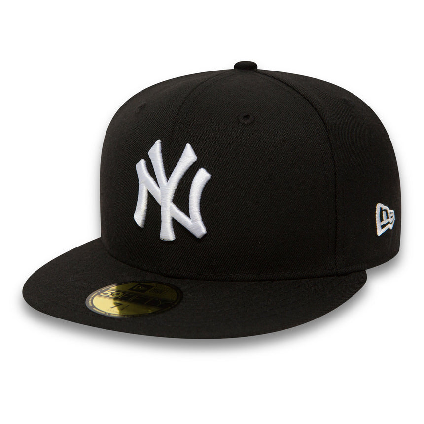 New York Yankees Kappe, New Era, Basic, schwarz