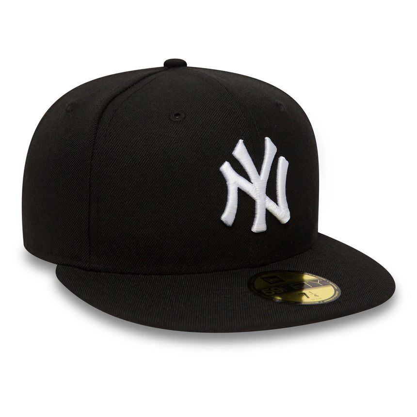 New York Yankees Kappe, New Era, Basic, schwarz