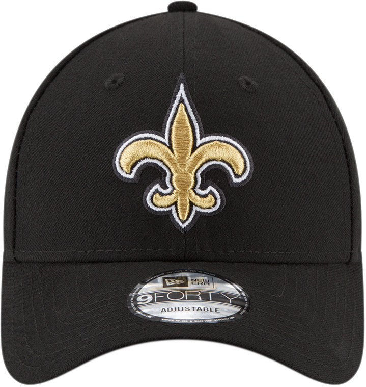 New Orleans Saints Baseballkappe, New Era, 9FORTY, schwarz