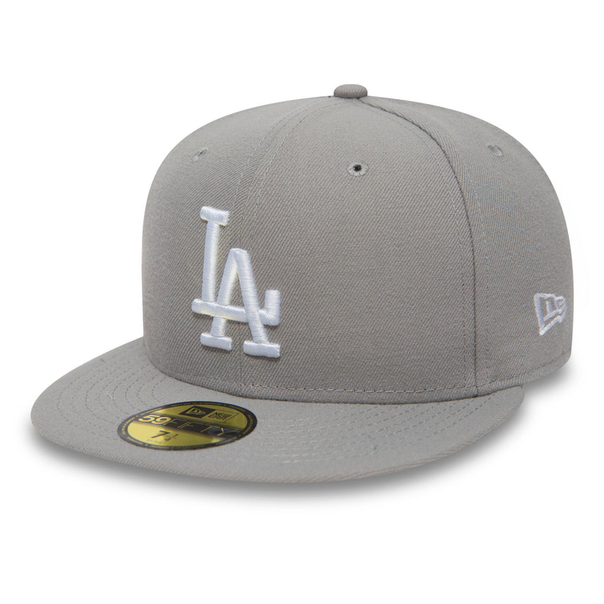 Los Angeles Dodgers Kappe, New Era, 59FIFITY, Basic, grau