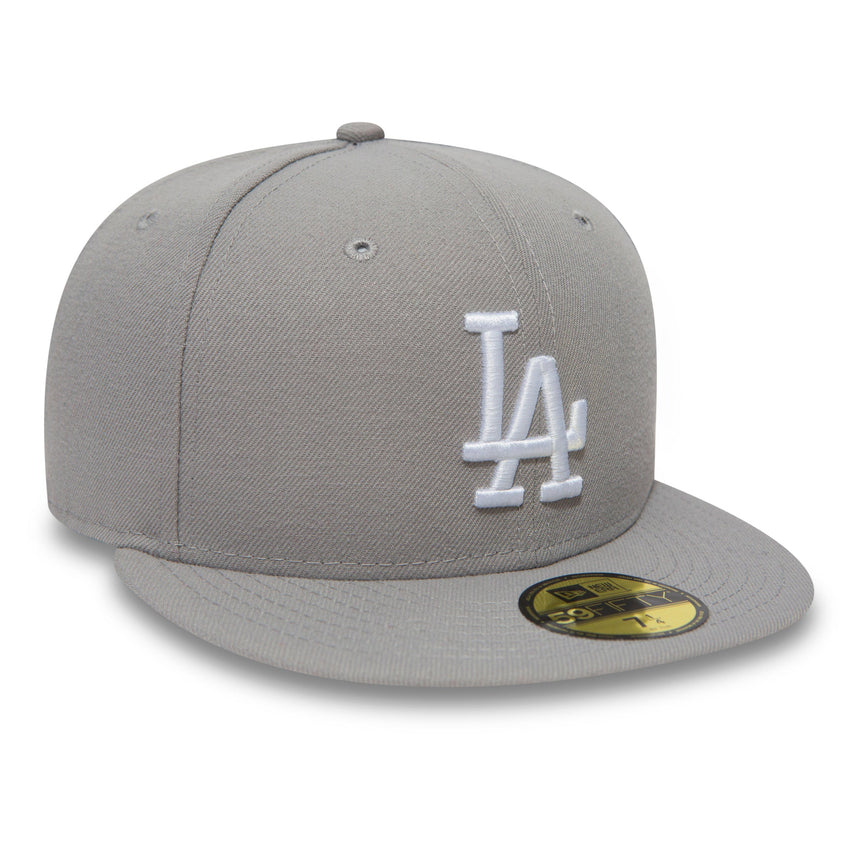 Los Angeles Dodgers Kappe, New Era, 59FIFITY, Basic, grau