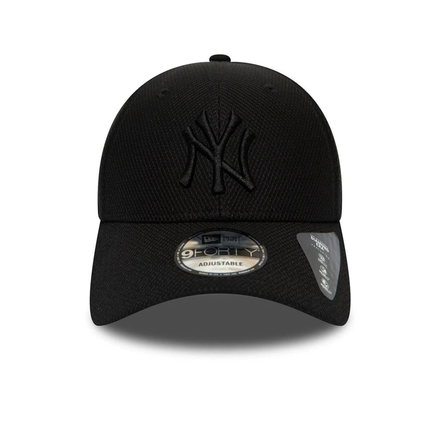 New York Yankees Kappe, New Era, 9FORTY, vollschwarz