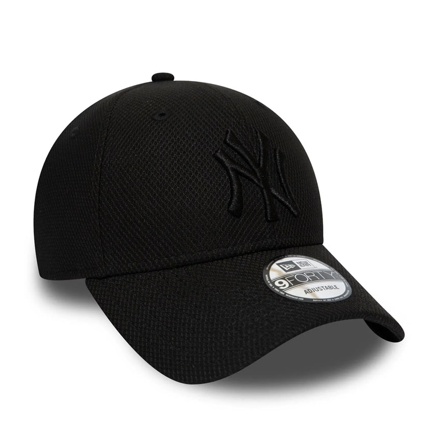 New York Yankees Kappe, New Era, 9FORTY, vollschwarz