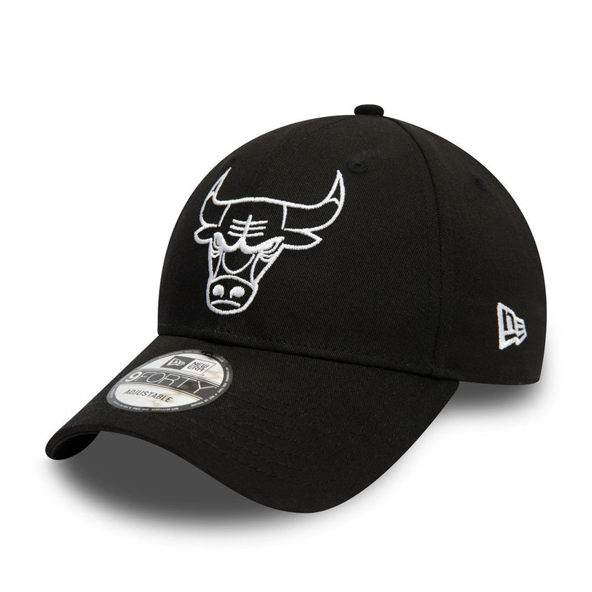 Chicago Bulls Kappe, New Era, 9FORTY, essentiell, schwarz