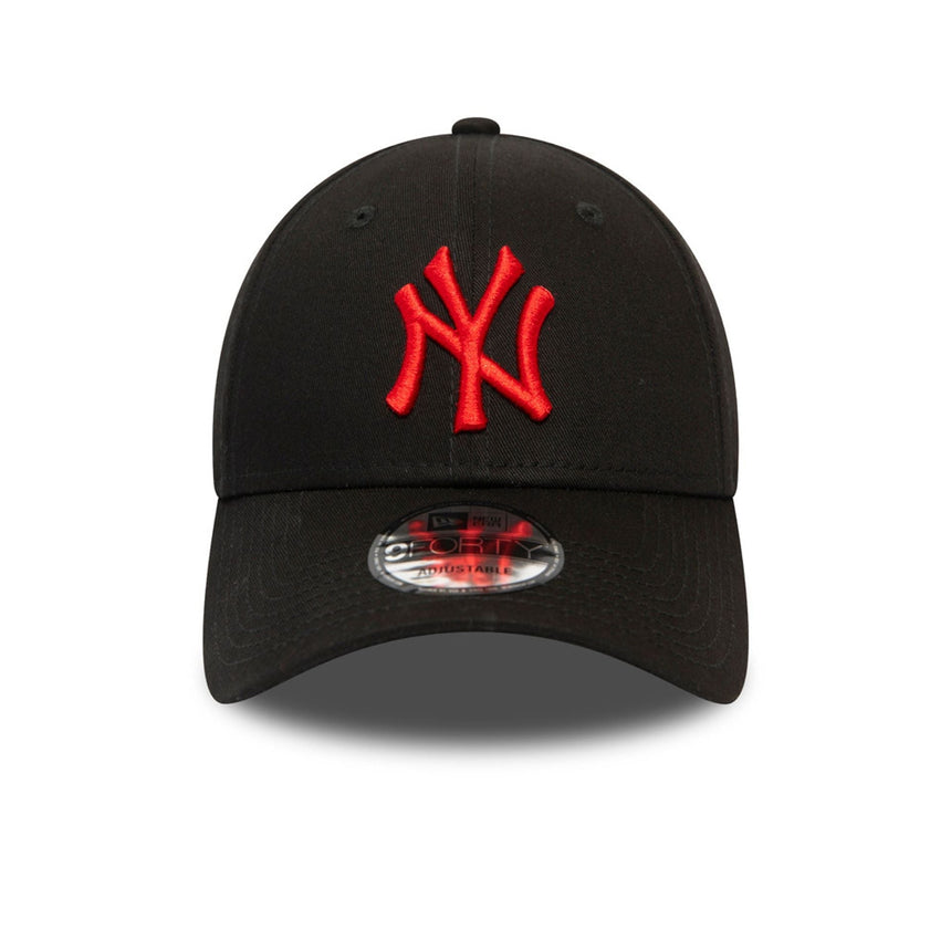 New York Yankees Kappe, rotes Logo, New Era, 9FORTY, schwarz