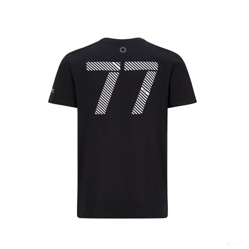 2020, Schwarz, Mercedes Valtteri Bottas #77 T-Shirt - FansBRANDS®