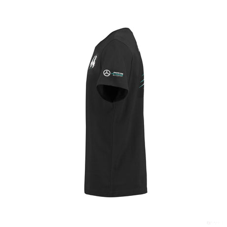 2018, Schwarz, Mercedes Hamilton Round Neck Kinder T-shirt - FansBRANDS®