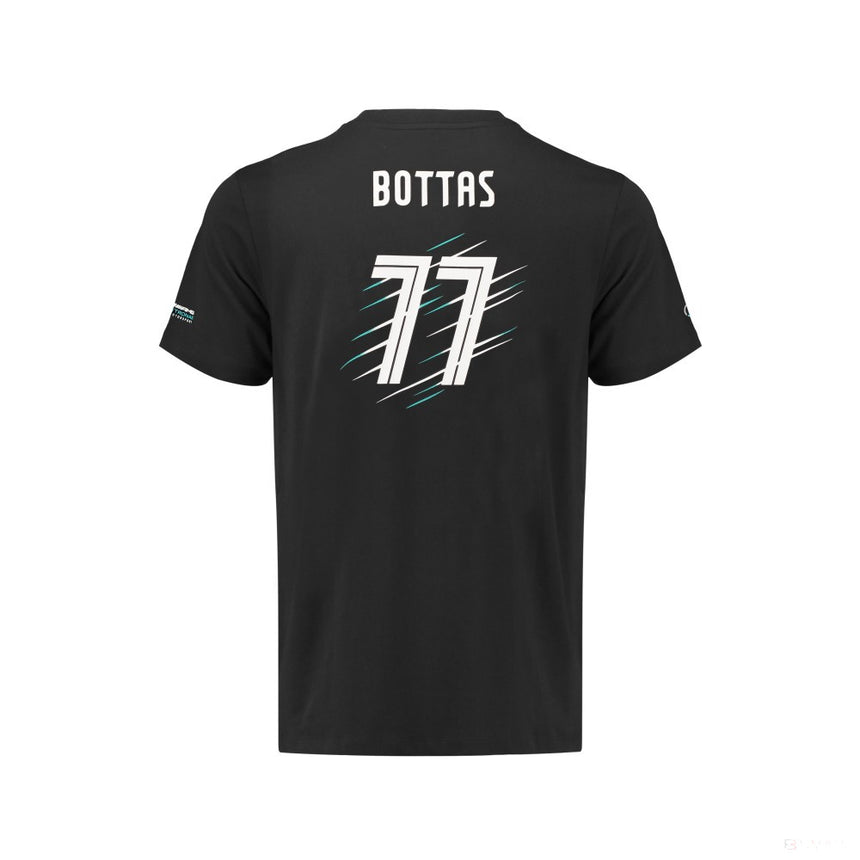 2018, Schwarz, Mercedes Bottas Round Neck Kinder T-shirt - FansBRANDS®