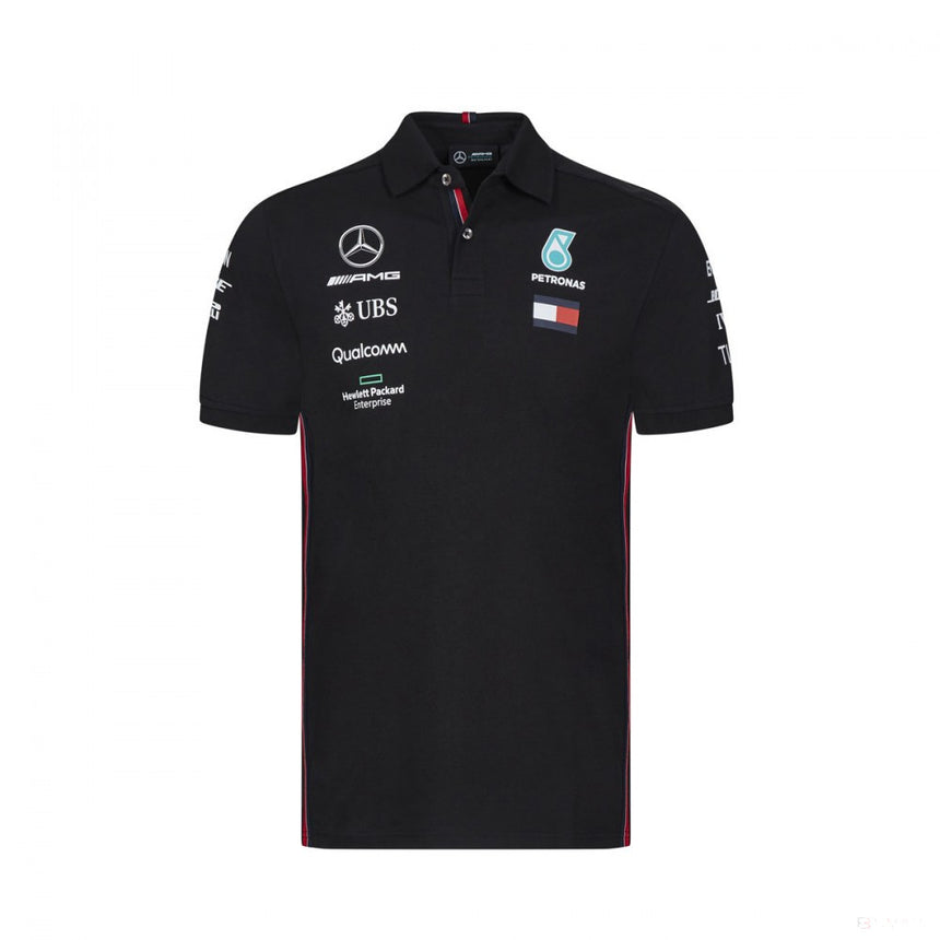2019, Schwarz, Mercedes Team Polo Hemd - FansBRANDS®