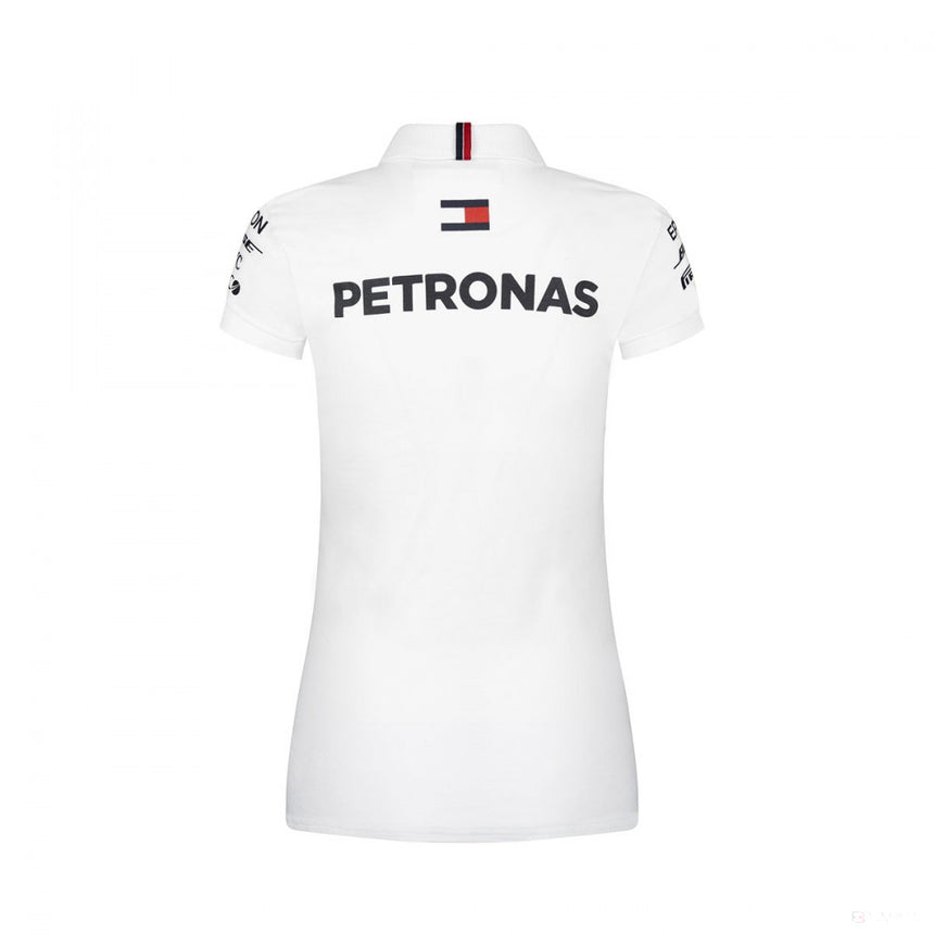 2019, Weiß, Mercedes Damen Team Polo Hemd - FansBRANDS®