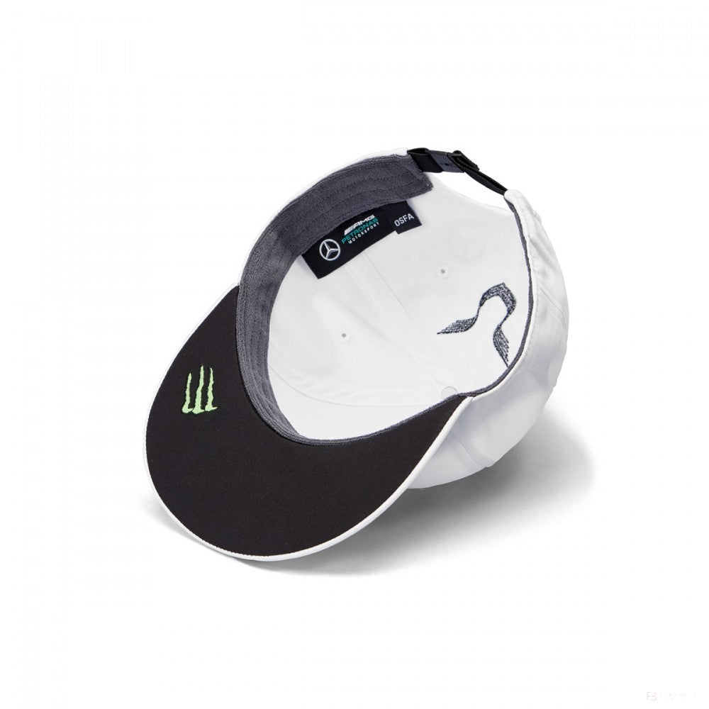 2019, Weiß, Erwachsene, Mercedes Lewis Hamilton Flatbrim Kappe - FansBRANDS®