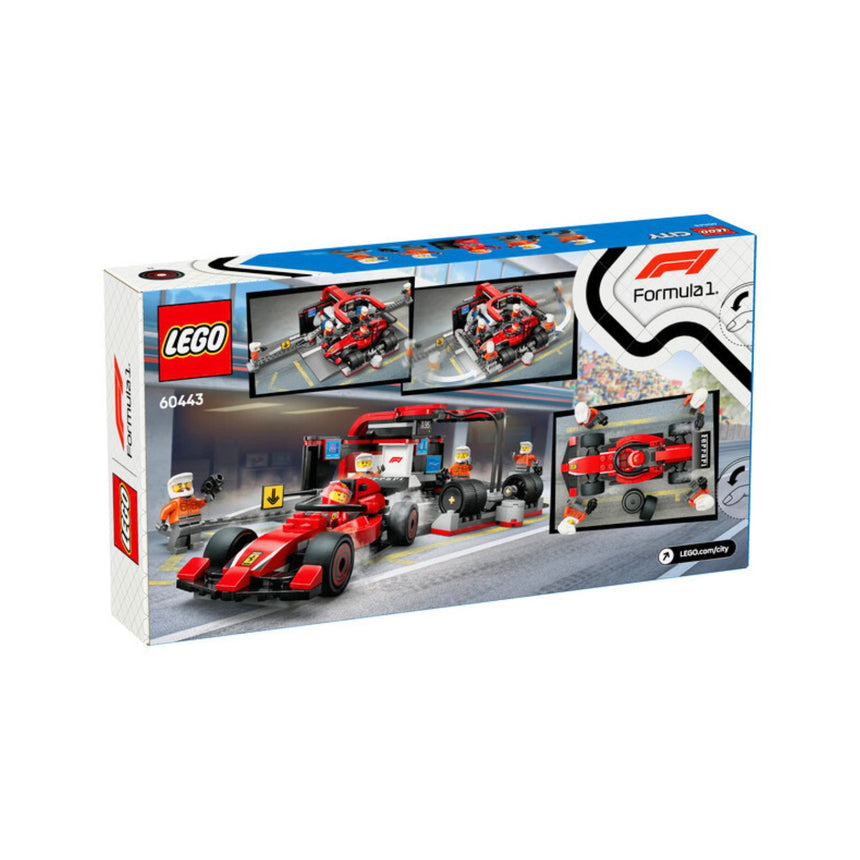 Ferrari, F1 LEGO® City 60443, Boxenstopp mit Rennwagen und Personal 🔥