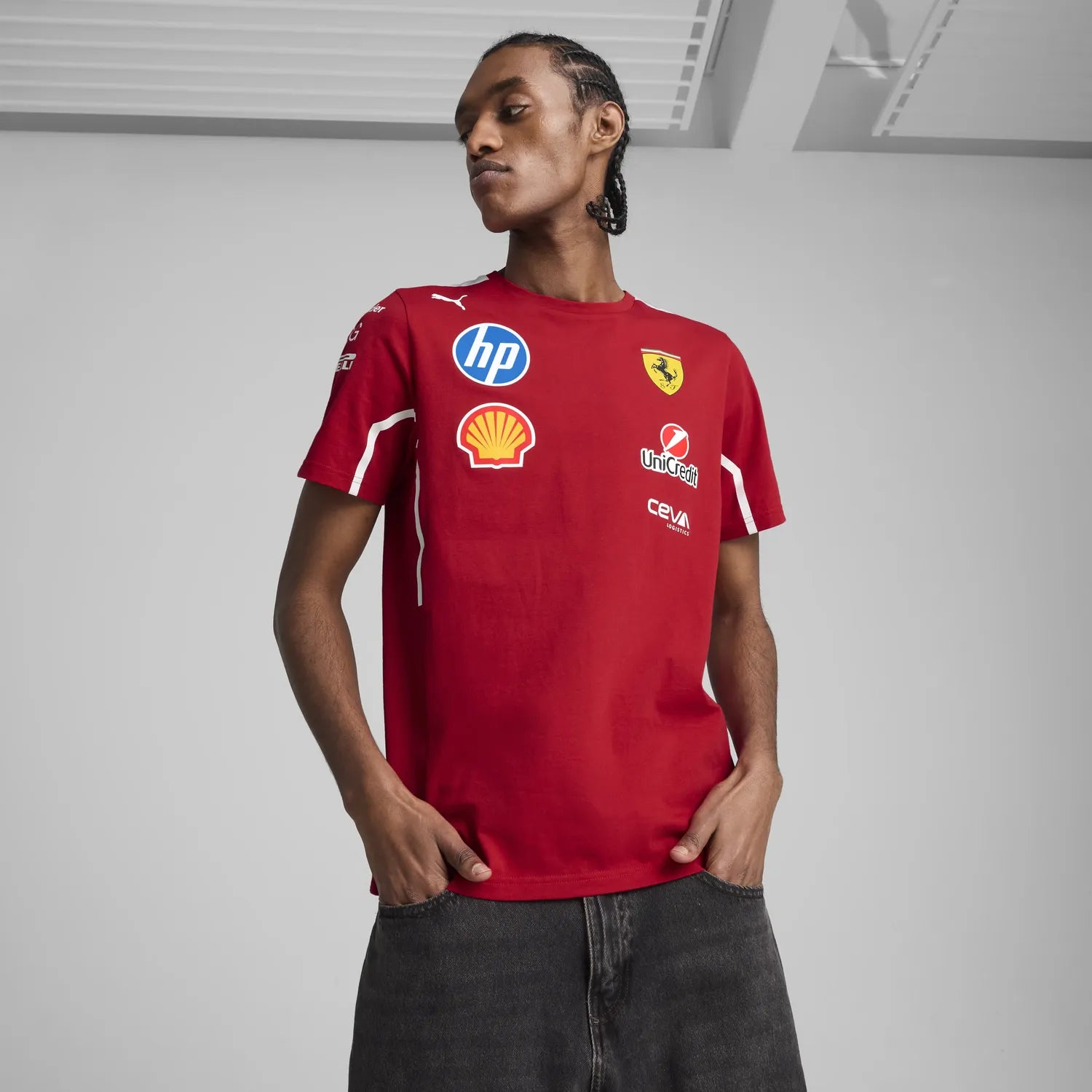 Scuderia Ferrari Team Rundhals-T-Shirt 🔥