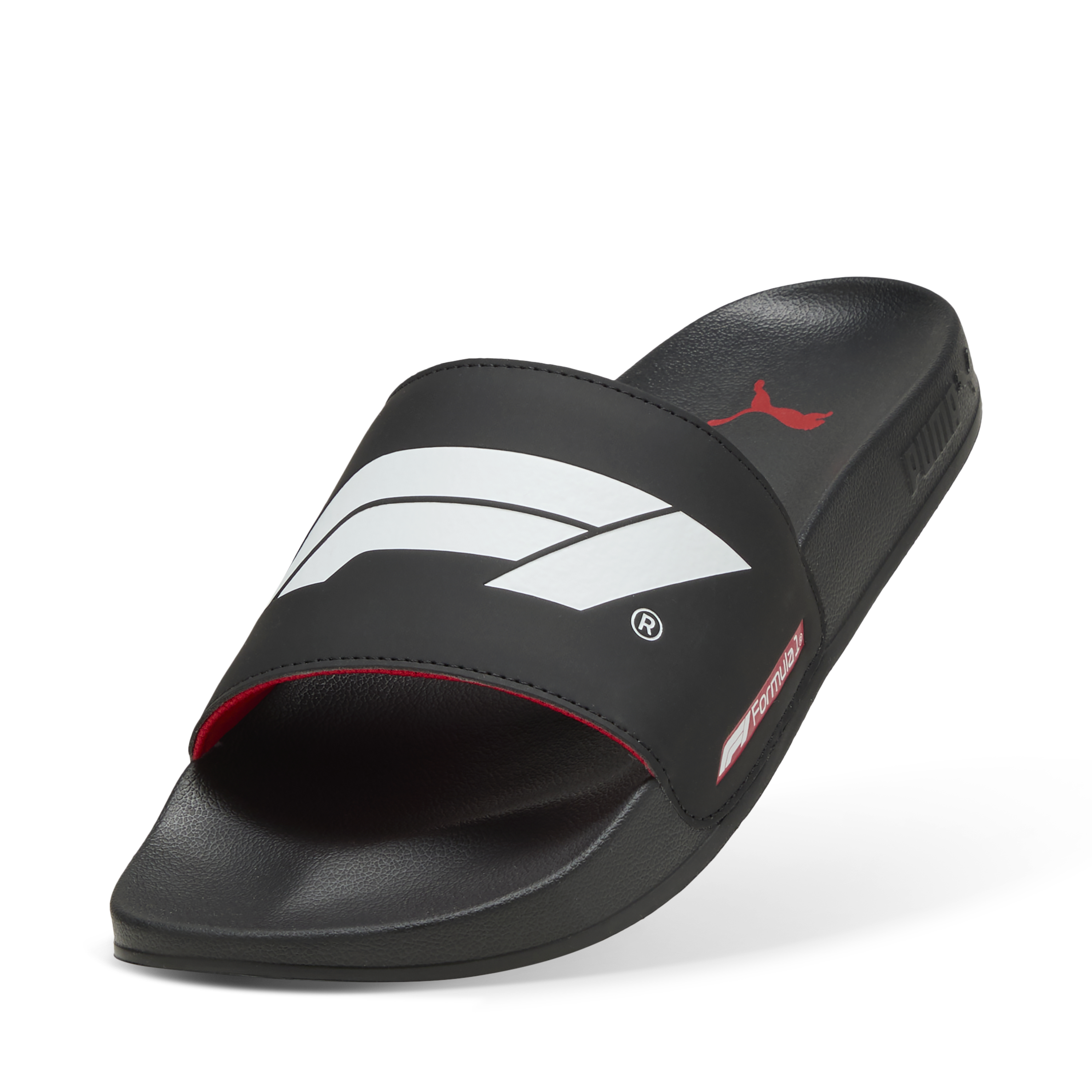 F1 Logo Pantoffel, Puma, Leadcat 2.0, schwarz