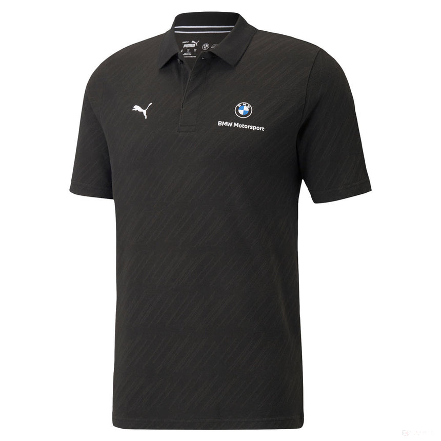 2021, Schwarz, Puma BMW MMS Jacquard Polo Hemd - FansBRANDS®