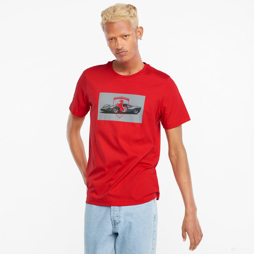2021, Rot, Puma Ferrari Race Graphic T-Shirt - FansBRANDS®
