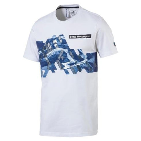 2017, Weiß, Puma BMW Round Neck Graphic T-shirt - FansBRANDS®