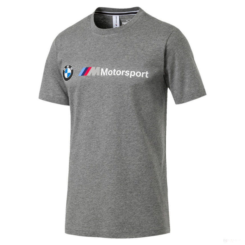 Camiseta BMW, cuello redondo con logotipo Puma BMW MMS, gris, 2019