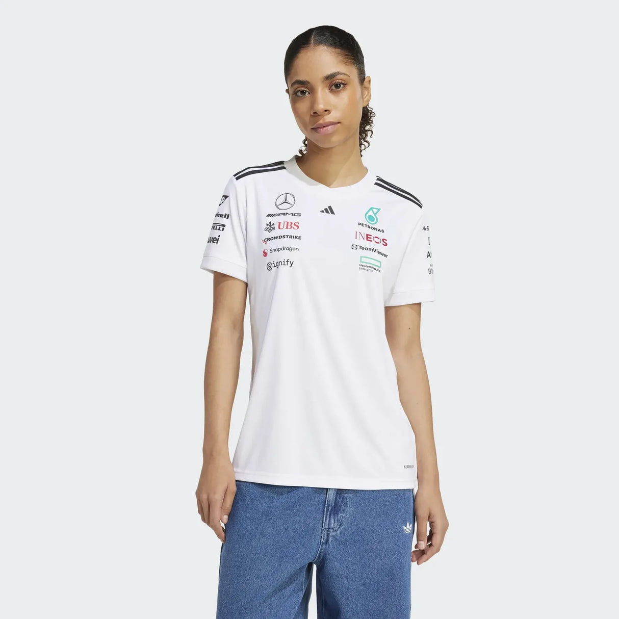 Mercedes Fahrer Kurzarm-T-Shirt - Damen 🔥