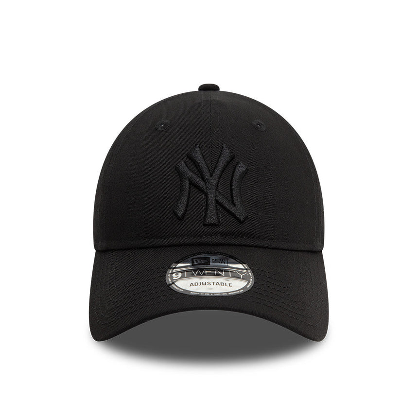 New York Yankees Kappe, New Era, 9TWENTY, essenziell, ganz schwarz