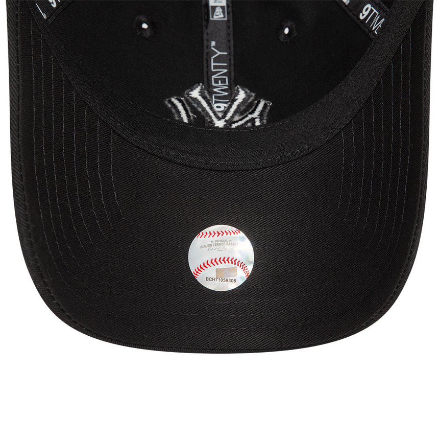 New York Yankees Kappe, New Era, 9TWENTY, essenziell, ganz schwarz