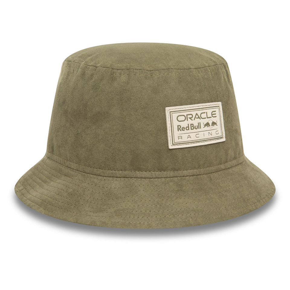 Red Bull Bucket Hat, New Era, suede, conical, green