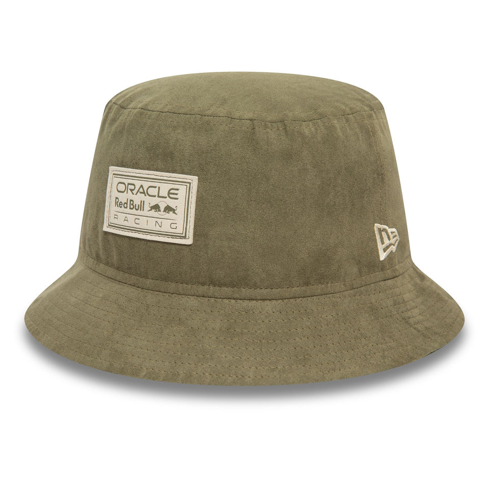 Red Bull Bucket Hat, New Era, suede, conical, green