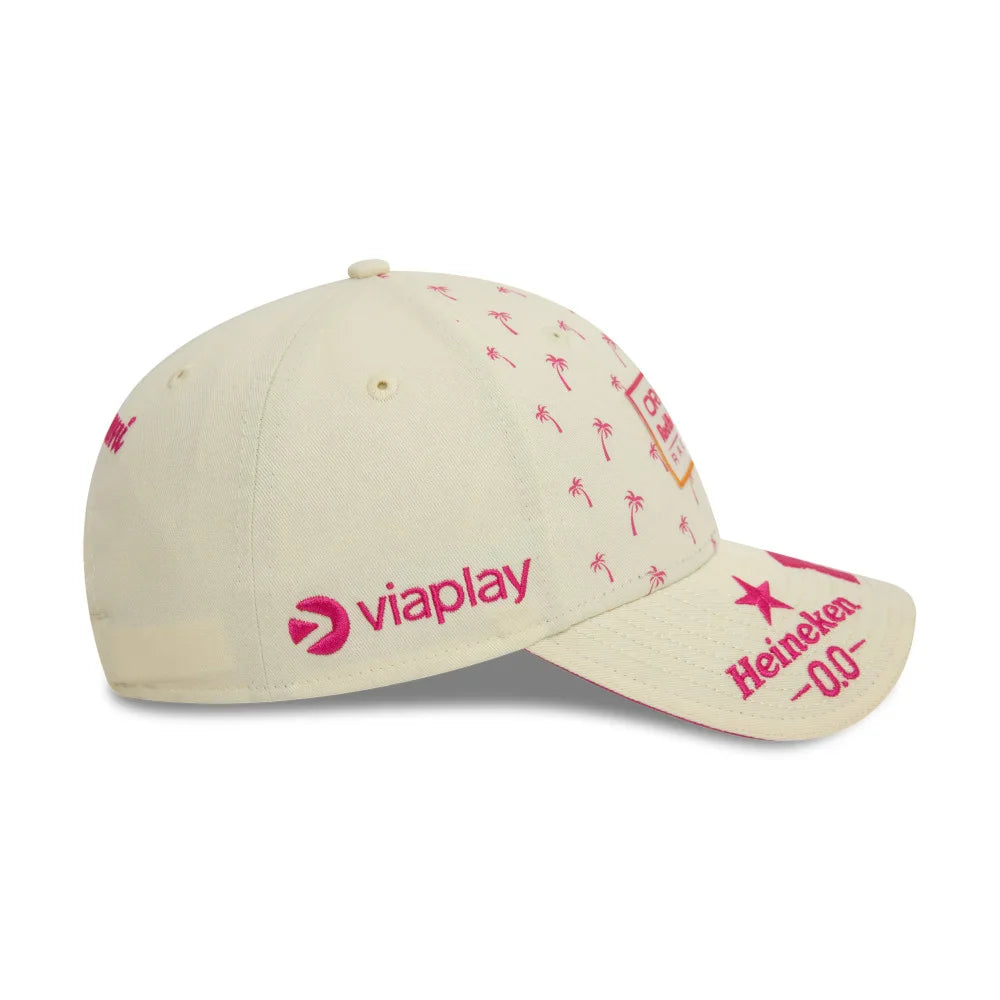 Red Bull Cap, New Era, 9FORTY, Max Verstappen, Miami SE, white