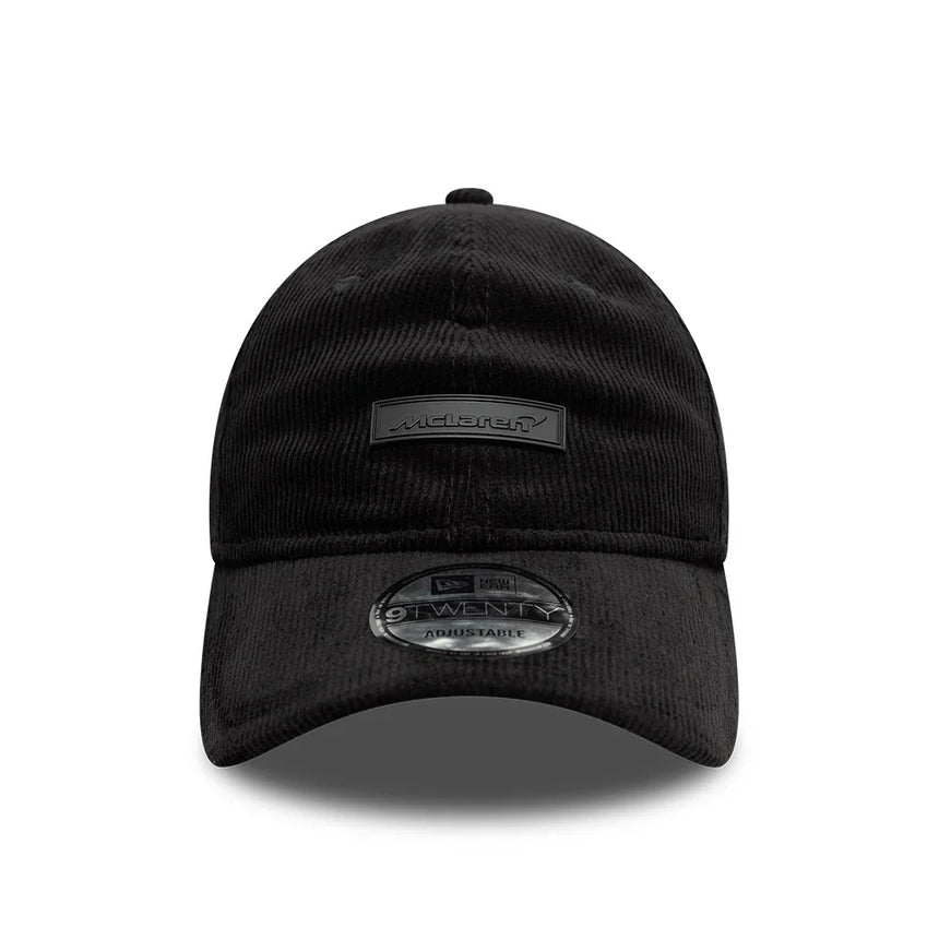 Gorra McLaren, New Era, de pana, negra