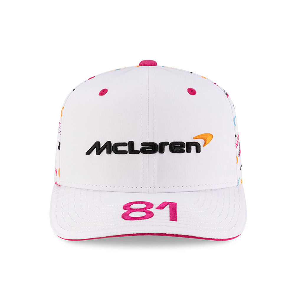 Gorra de béisbol McLaren, Japón, Oscar Piastri, New Era, 9SEVENTY SS, blanca 🔥