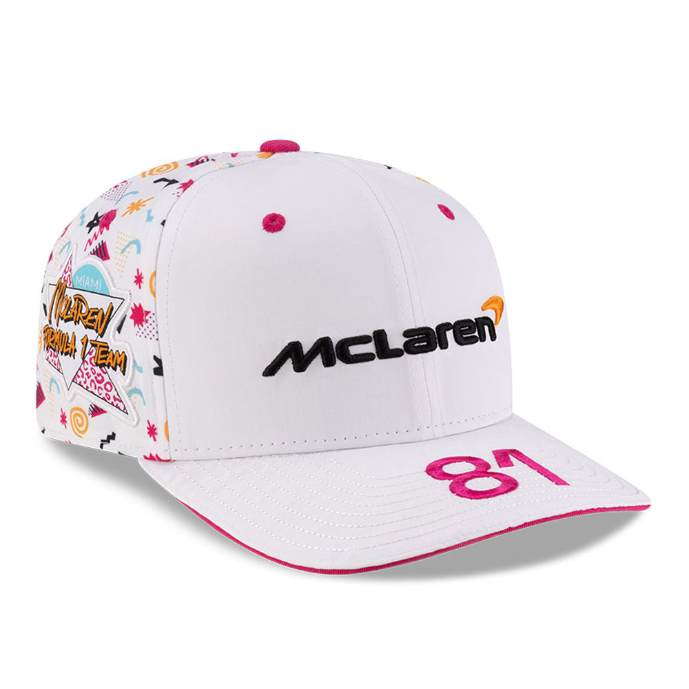 Gorra de béisbol McLaren, Japón, Oscar Piastri, New Era, 9SEVENTY SS, blanca 🔥