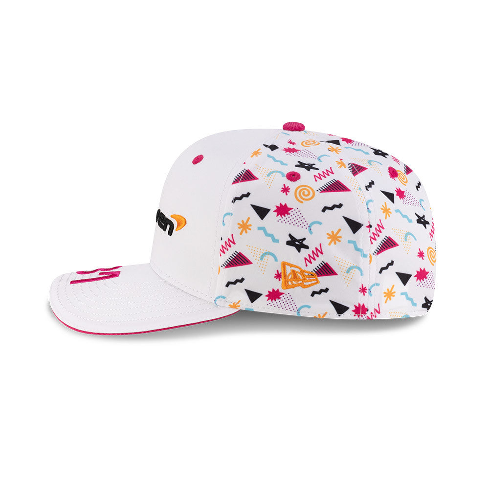 Gorra de béisbol McLaren, Japón, Oscar Piastri, New Era, 9SEVENTY SS, blanca 🔥