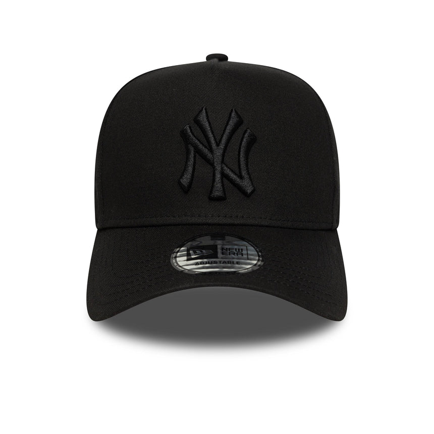 New York Yankees Kappe, New Era, essentiell, vollschwarz