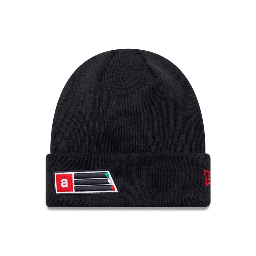 Aprilia Beanie, Bündchenstrick, New Era, schwarz