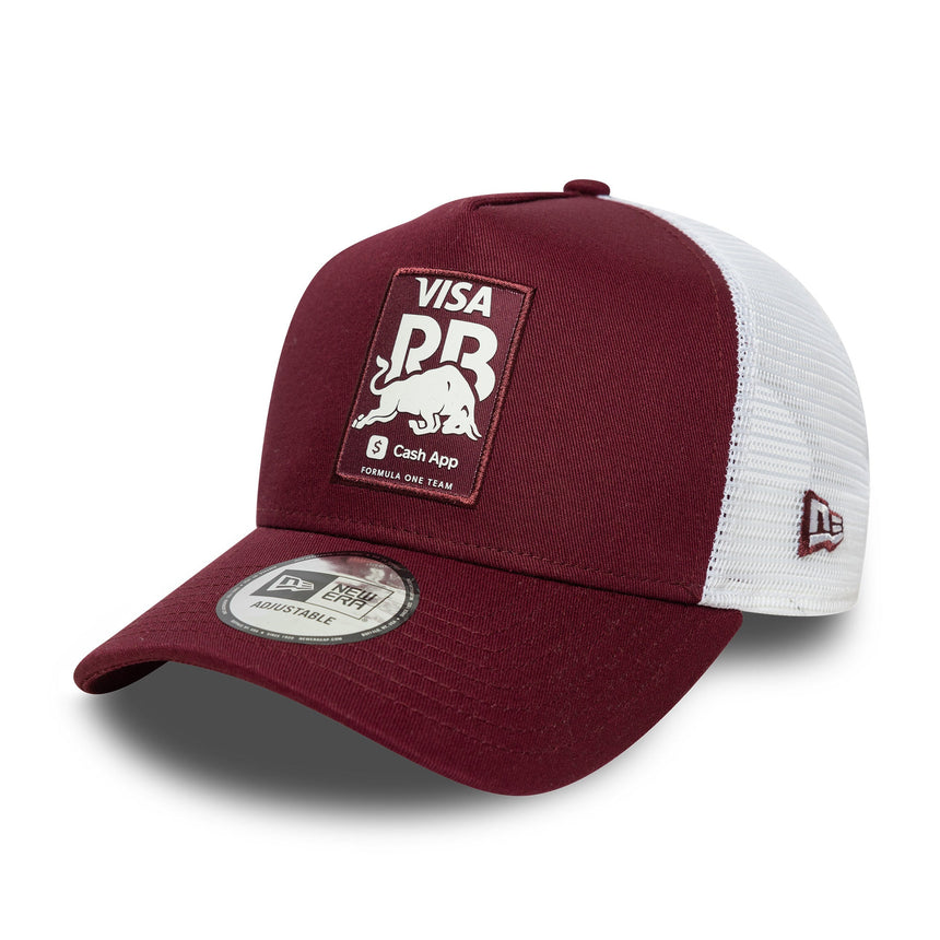 Visa RB Kappe, Trucker-Kappe, saisonal, New Era, 9FORTY, burgundrot