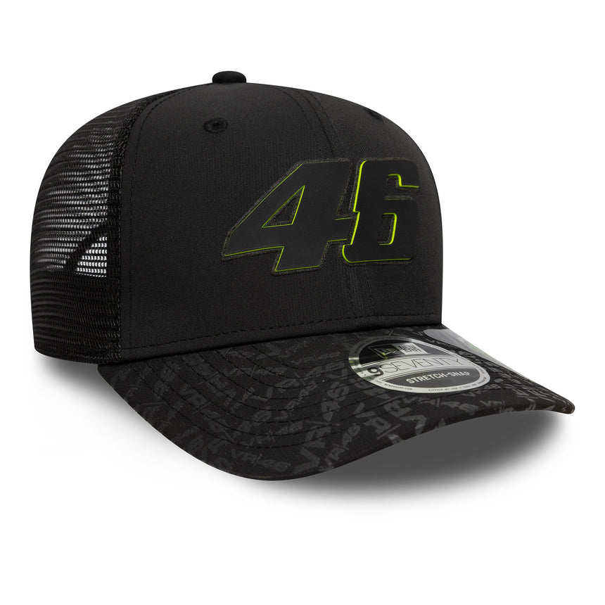 Valentio Rossi #46 Kappe, VR46, nachhaltig, New Era, 9SEVENTY, schwarz