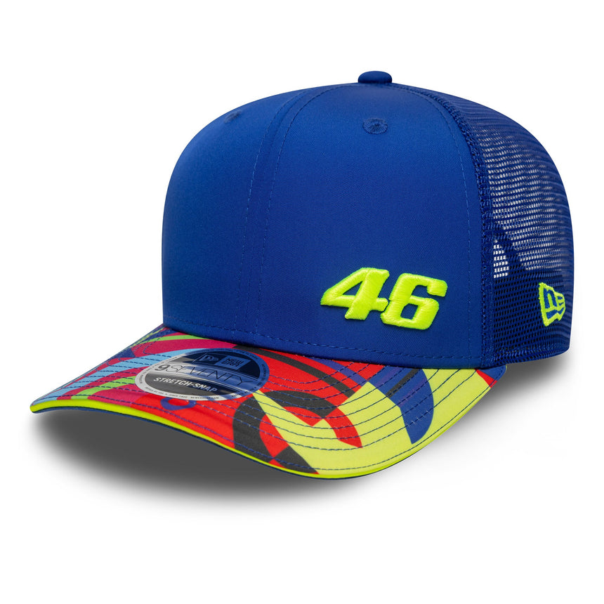 Valentio Rossi #46 Kappe, Trucker, VR46, New Era, 9SEVENTY, blau