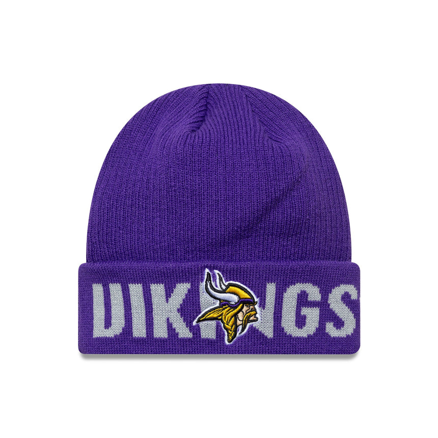 Minesota Vikings Beanie, Wortmarke, Lila