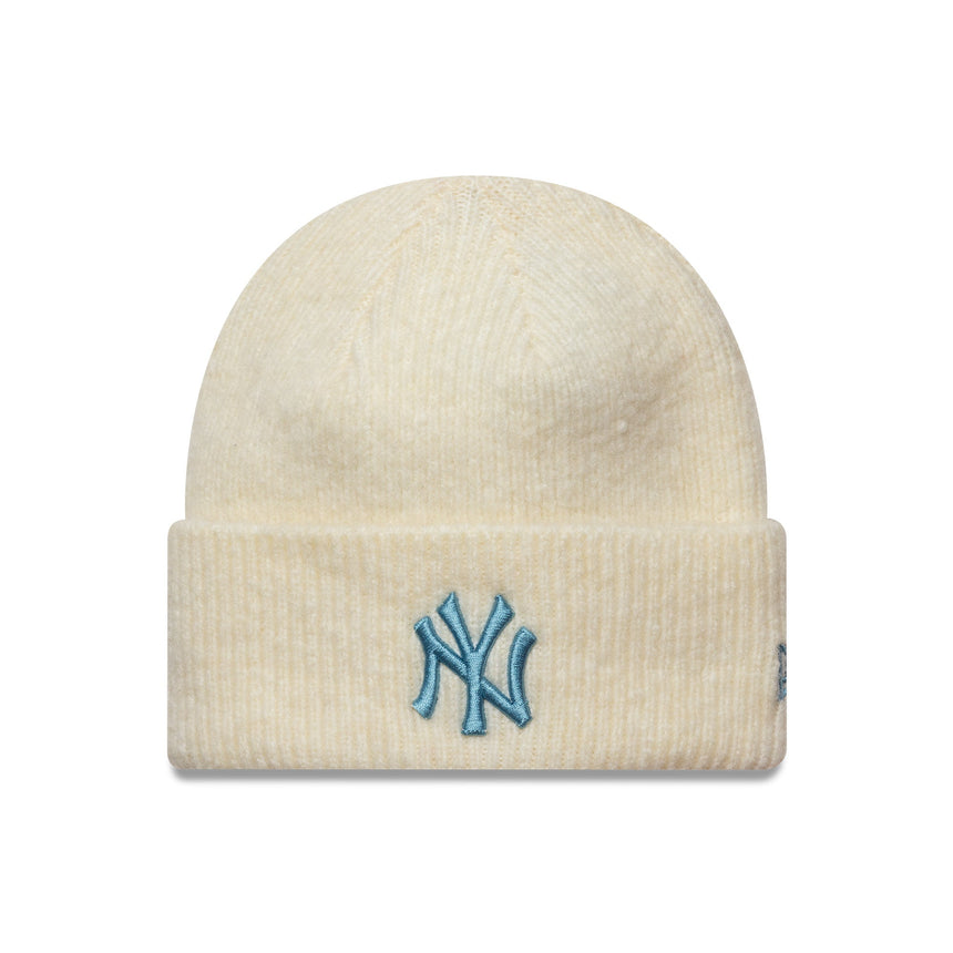 New York Yankees Mütze, Damen, breites Bündchen, New Era, beige