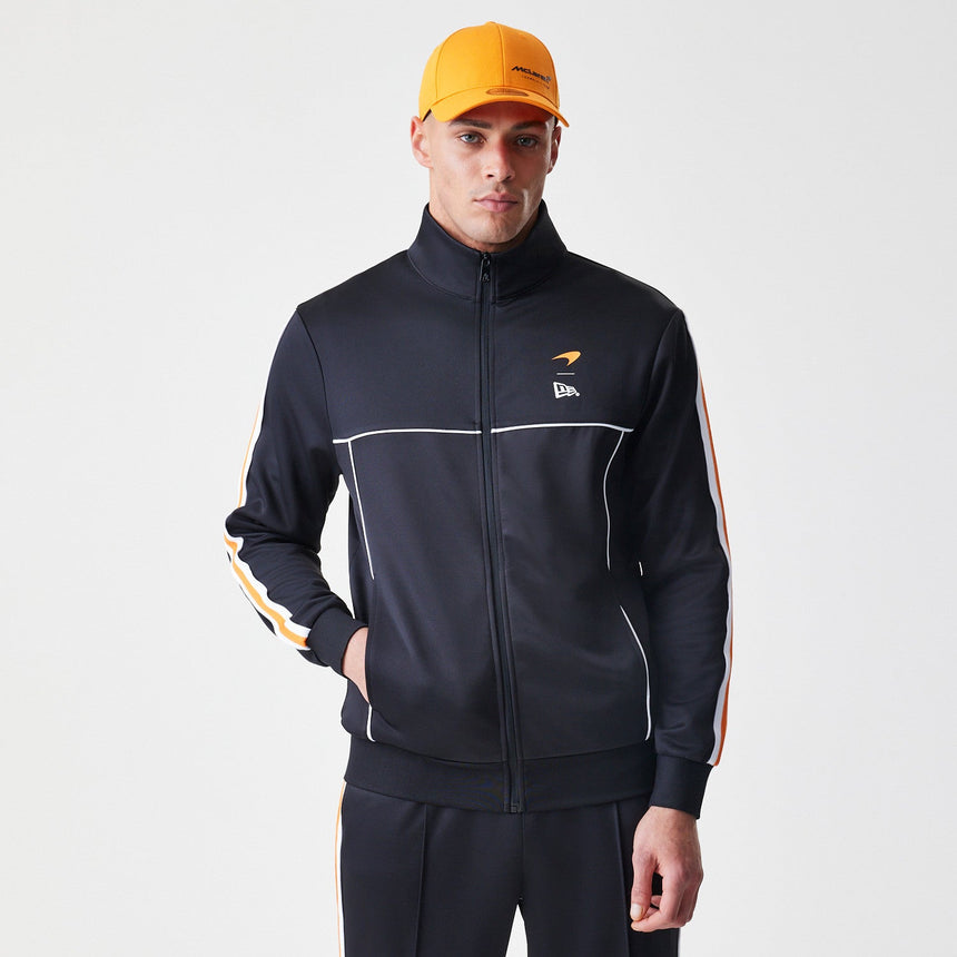 McLaren-Pullover, Vollreißverschluss, New Era, Schwarz