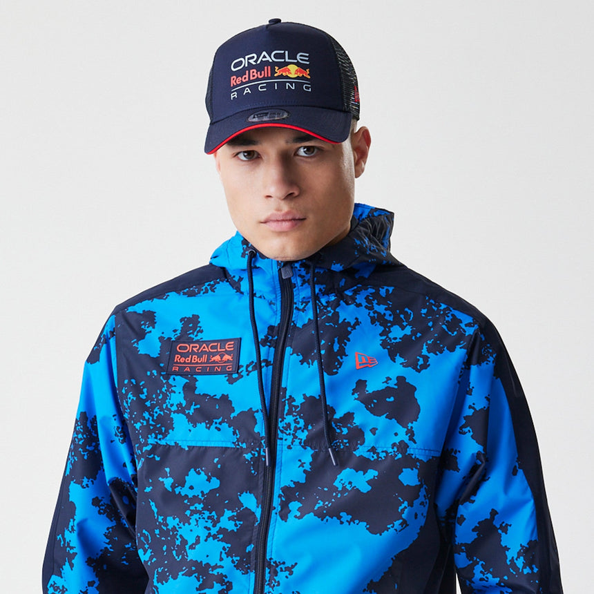 Red Bull Racing Jacke, Windrunner, New Era, Camouflage, blau