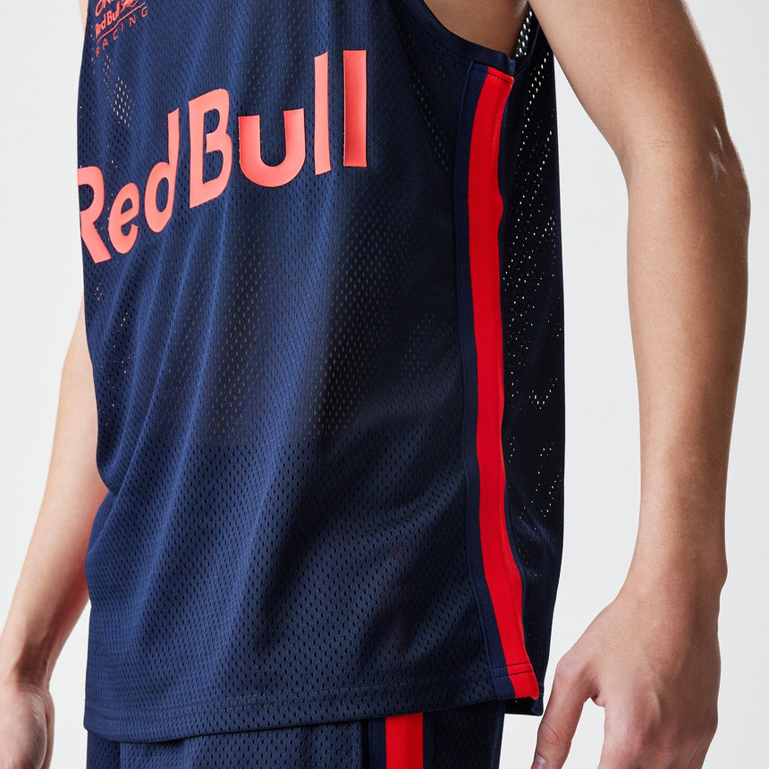Red Bull Racing ärmelloses T-Shirt, New Era, Basketball-Mesh, dunkelblau