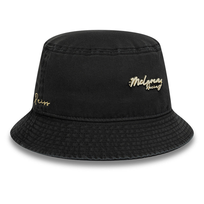 McLaren x Reiss Bucket Hat, konisch zulaufend, New Era, schwarz
