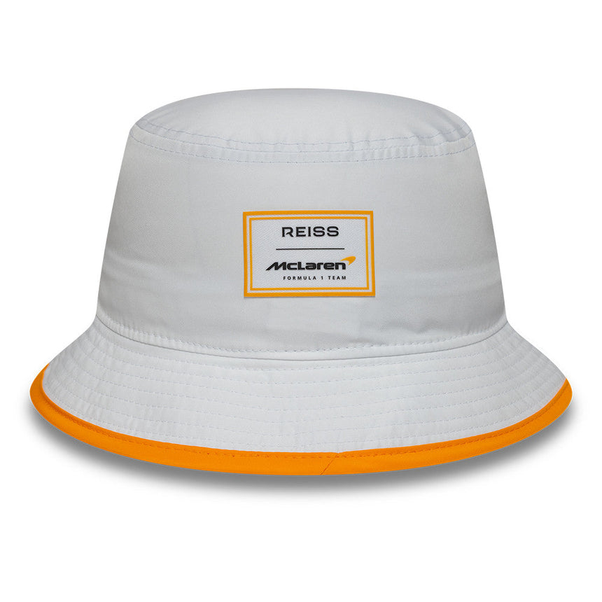 McLaren x Reiss Bucket-Hut, saisonal, konisch zulaufend, New Era, 9FORTY, weiß